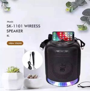 TG SK-1101 Stereo Bluetooth Karaoke Speaker Super Bass with Wired Microphone and Strap