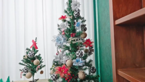 YOWXII Artificial Christmas Tree Flower Glitter Decorations Xmas Ornaments Wedding NewYear Gift