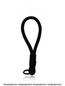 MENGKE.CASE | Elegant Womens Phone Strap Clip-On Wrist Style Unique Design Anti-Lost High-End Feeling Black Ins Style Nylon Weaving Material