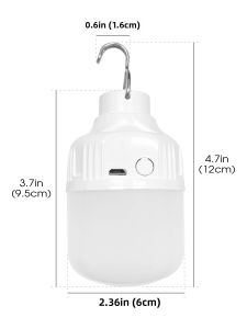 Đèn LED Cắm Trại Có Thể Sạc Lại Bằng USB Đèn Treo Lều Khẩn Cấp Ngoài Trời Đa Chức Năng Dùng Cho Đi Bộ Đường Dài Dã Ngoại Chiếu Sáng Ban Đêm