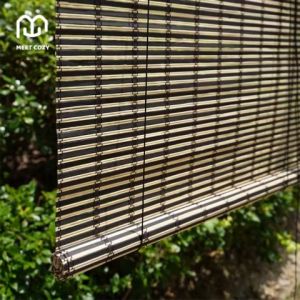 MEET COZY มู่ลี่ไม้ไผ่ บังแดดได้ 70% ม่านไม้ไผ่ม้วน indoor มู่ลี่บังแดด # 1 H-N12