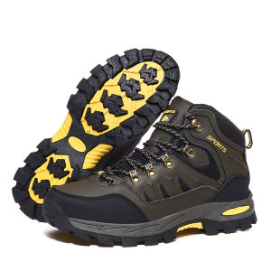 Outdoor Waterproof Hiking Boots Mens Womens Spring And Autumn Hiking Wear-resistant Mountain Sports Boots Hunting Sports Shoes