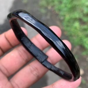 Gelang Akar Bahar Hitam Model O Size Minimalis
