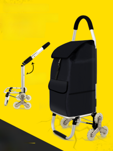 Lightweight Folding Hand-Pulled Six-Wheel Shopping Cart Stair Climbing Vegetable Buying Car Portable Household Trolley