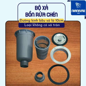 Bộ xả bồn rửa chén chậu đơn không xả tràn bộ thoát nước chậu rửa 1 hộc