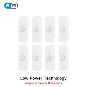 iHseno | Smart Life WiFi PIR Motion Sensor Tuya Human Body Infrared Detector Home Security Alarm System Works With Alexa Google