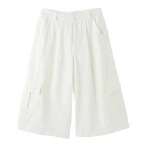 Loose Casual Pants Womens High Waist Straight Leg Seven-Foot White Workwear Summer 2025 New Style Lazy Fashion