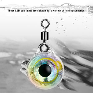ZEO Fishing Lure Trap Light LED Eye Shape Fish Bait Luminous Lure Lamp