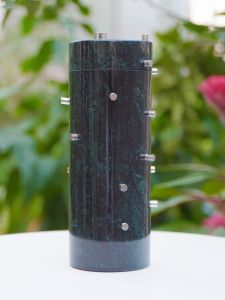 Natural Dark Green Jade Cup Tumbler Water Cup Teacup Iron Micro Magnetic Medicine King Stone Black Green Jade Tableware Tea Set