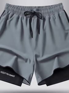 ส่งจากไทย M-5XL กางเกงกีฬาขาสั้น ระบายอากาศ แห้งเร็ว สีเทา ดำ เหมาะกับการวิ่ง เล่นกีฬาบาสเก็ตบอล ฟิตเนส