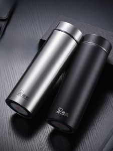 Heenoor Large Capacity Stainless Steel Insulated Tea Cup Mens Style 500ml Daily Use Gift Universal Space Chinese Style Cup