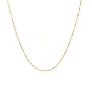 Nathalias NY สร้อยคอลายโซ่สิงค์โปร์ ทองคำแท้ 14K ขนาด 20นิ้ว Singapore Chain