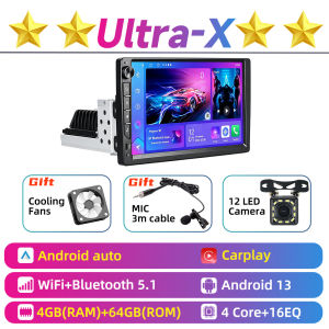 Car Stereo Android for Fiat Panda III 2013-2024 1 Din 9" IPS Screen CarPlay Auto GPS Multimedia Autoradio Radio Head Unit