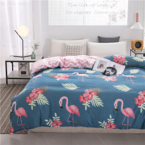 Flamingo Quilt Cover Skin-friendly Comforter Covers Simple Style Bed Linen for Home Funda Nordica Soft Duvet Covers