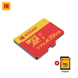 KODAK Micro SD Card Class10 U3 Memory Card MicroSD 64GB 128GB 256GB SD/TF Flash Card on For Smartphone Tablet Camera
