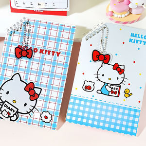 Sanrio | Genuine Hello Kitt Diagonal Spiral Notebook Sanrio A5 Loop Buckle Handbook Cartoon School Office Stationery Supplies Girls Gifts