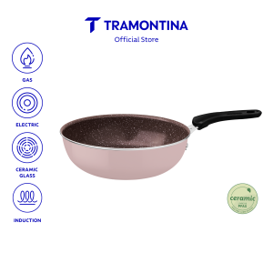 Tramontina Tunis 24cm Deep Frying Pan Non-stick/Ceramic/Aluminium/Induction