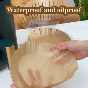 (JIJI SG) 50/100Pcs UTSOKT Air Fryer Disposable Paper Liner - Non-stick / Disposable / Baking Oil Paper /JT