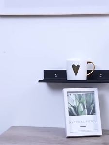 Floating Shelves on Wall Without Drill Room Decor Rack for Plants Flower Pot Artwork Bathroom Kitchen Furniture Organizers Metal
