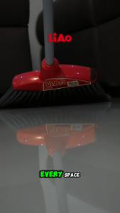 LIAO High-Quality Long Handle Sweeping Broom for Indoor & Outdoor Use - Durable Polypropylene Bristles