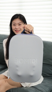 BOMIDI Hot Compress Back Massager Bm02 Ultra-Thin Waist Massager Walking Up Down Relax Entire Back