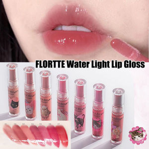 ลิปกลอส FLORTTE DuDu ประกอบเคลือบ ลิปกลอสชุ่มชื้นลิปกลอสลิปสติก ลิปสติกแสงน้ำลิปสติก