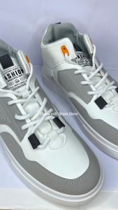 Sepatu Sneakers Pria Kulit PU Leather Kasual Asli Import Premium Original Casual Men Shoes Olahraga Running Basketbal Bergaya Formal Bisnis New Model Fashion Korea Style Trendy Sol Karet Tebal Anti Slip Anti Licin Sepatu Cowok Tinggi Keren  -RS-10