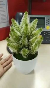 EFPT44 Pot Tanaman Hias Bunga Hias Plastik Pot Bonsai Artificial Flower Decoration
