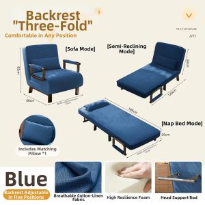 Compact Sofa Bed For Small Spaces Adjustable Single