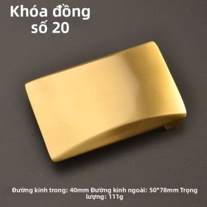 Khóa Cạp Nam Bằng Đồng Nguyên Chất Khóa Cạp Quần Thường Ngày Khóa Cài Ngoài Trời Khóa Cài Quần Cạp Cao DIY 40mm