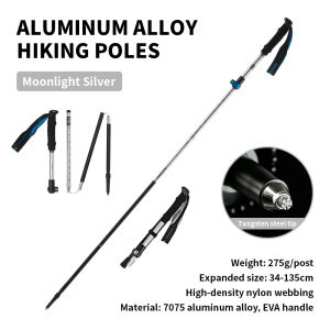 Naturehike Trekking Poles Ultralight Folding 1Pcs Walking Cane Portable Aluminum Hiking Telescopic Stick Camping Walking Stick