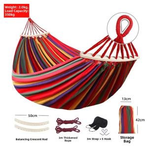 Anti-Tipping Mosquito-Repellent Thick Double Hammock
