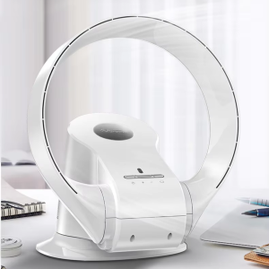 Smart Bladeless Fan 2-in-1 Desktop Fan Wall Fan with Remote Control Electric Stand Fan Portable Home Appliance Ultra-Quiet Remote Control Air Purifier Fan For Home Office 220V 9 Wind Speeds