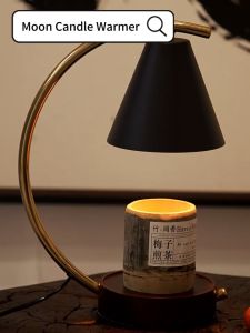 [Ready Stock] [Moon] Scented Candle Warmer Lamp Electric Candle Burner Heater Battery Melting Wax  2/3 Wick Candle Cute Cheap Fragrance Malaysia 3 Pin Plug Dimmable Adjustable Brightness LED Light Night Sleep Bedroom Bedside Table Desk Decoration Gift