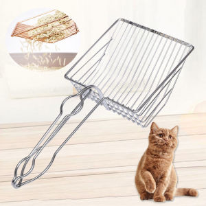 Cat Litter Scoop Metal Oversized Cat Litter Shovel Stainless Steel Pet Cleaning Supplies