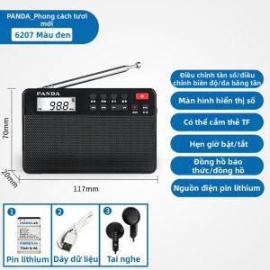 Panda | Loa Di Động Tích Hợp FM Radio PANDA 6207 Loa Di Động Cầm Tay Cho Người Cao Tuổi Đồ Chơi Âm Thanh Điện Tử