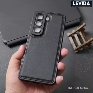Softcase Leather Pro Macaron Black Infinix Hot 50 4G Infinix Hot 50 5G