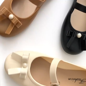 Giày đơn nữ mùa hè mới thời trang nơ bướm giản dị đầu tròn miệng nông dép bên ngoài mặc giày đơn đế phẳng