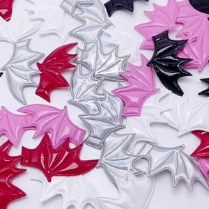 DUTRIEUX | Glossy PU Wing Sew On Patches No Adhesive DIY Garment Appliques Left & Right Pair Pack 50Pairs/100Pairs Bulk Wholesale