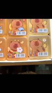 Colorlady - Gọt bút chì Capybara dễ thương chuốt bút chì học sinh dáng hộp vuông 02 lỗ gọt có hộp đựng vụn tiện lợi