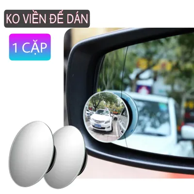 Bộ 2 gương cầu lồi xóa điểm mù gắn kính hậu ô tô xe hơi xoay 360 độ - Gương cầu lồi chính hãng 3R