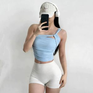 SKINOFSKIN | Áo Ngực Thể Thao Quai Một Vai Cố Định Mùa Hè