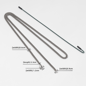 Guyi Metal Chain Wallet Strap Crossbody Bag Shoulder Replacement Accessory for LV Wallet Modification Zipper Conversion