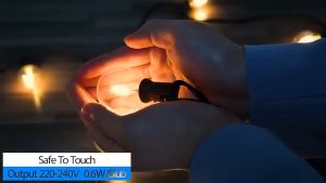 ไฟ LED แบบปัจจุบัน G40 กันน้ำ IP45 สำหรับตกแต่งสวนและเทศกาล 220V พร้อมปลั๊ก EU