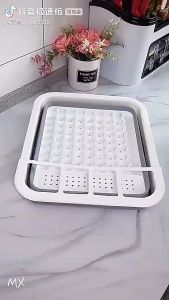 ที่คว่ำจาน ที่วางจาน ที่คว่ำจานอเนกประสงค์ กันฝุ่นละออง กันแมลง พลาสติก วัสดุทำจากซิลิโคนอย่างดี