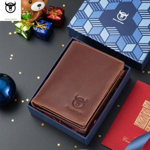 Ví nam bóp nam cao cấp da bò thật dáng đứng ngang đẹp thời trang BULLCAPTAIN cầm tay full hộp da mềm mịn - hàng cao cB05
