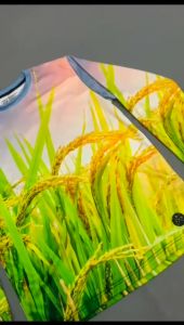 Kaos Pria Wanita Sayuran: Kaos Padi Jersey Beras & Desain Unik