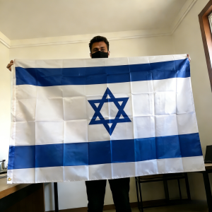 Cờ Israel 150x90 Cm 3x5 FT Polyester Khâu Đôi Cờ Trang Trí Trong Nhà Ngoài Trời Cho Chủ Nghĩa Dân Tộc Israel