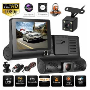 Xiaomi Original Dash Camera For Car With Night Vision 360 Front And Back Degree Mirror Car Video Recorder Full Hd 1080p 3-In-1 Three Lenses