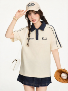 Gbiaior | Retro Design Short Sleeve Slim Polo Shirt